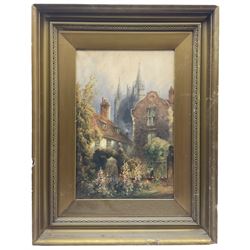 Thomas 'Tom' Dudley (British 1857-1935): The East Side of York Minster, watercolour signed, labelled verso 45cm x 30cm