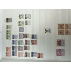 World stamps, including Barbados, South Africa, France, Bermuda, Cape of Good Hope, India, various overprints etc, housed in eight stockbooks and a Stanley Gibbons catalogue, in one box