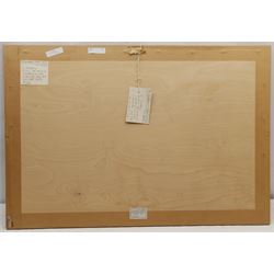 Stanley Dobbin (British 1932-2021): 'Quarry Portland', oil and pastel unsigned, labelled 36cm x 64cm; Stanley Dobbin (British 1932-2021) 'Harbour Port Patrick', artist's proof wood block print signed and titled in pencil 48cm x 58cm (unframed) (2)
Provenance: from the estate of Stanley Dobbin