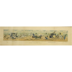  'A Trip to Brighton', four 19th century engravings by Charles Laurie, after John Dean Paul hand coloured 17cm x 62cm (4)  
