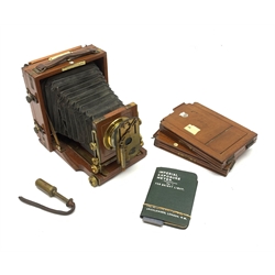 Lancaster Camera - mahogany and brass ca