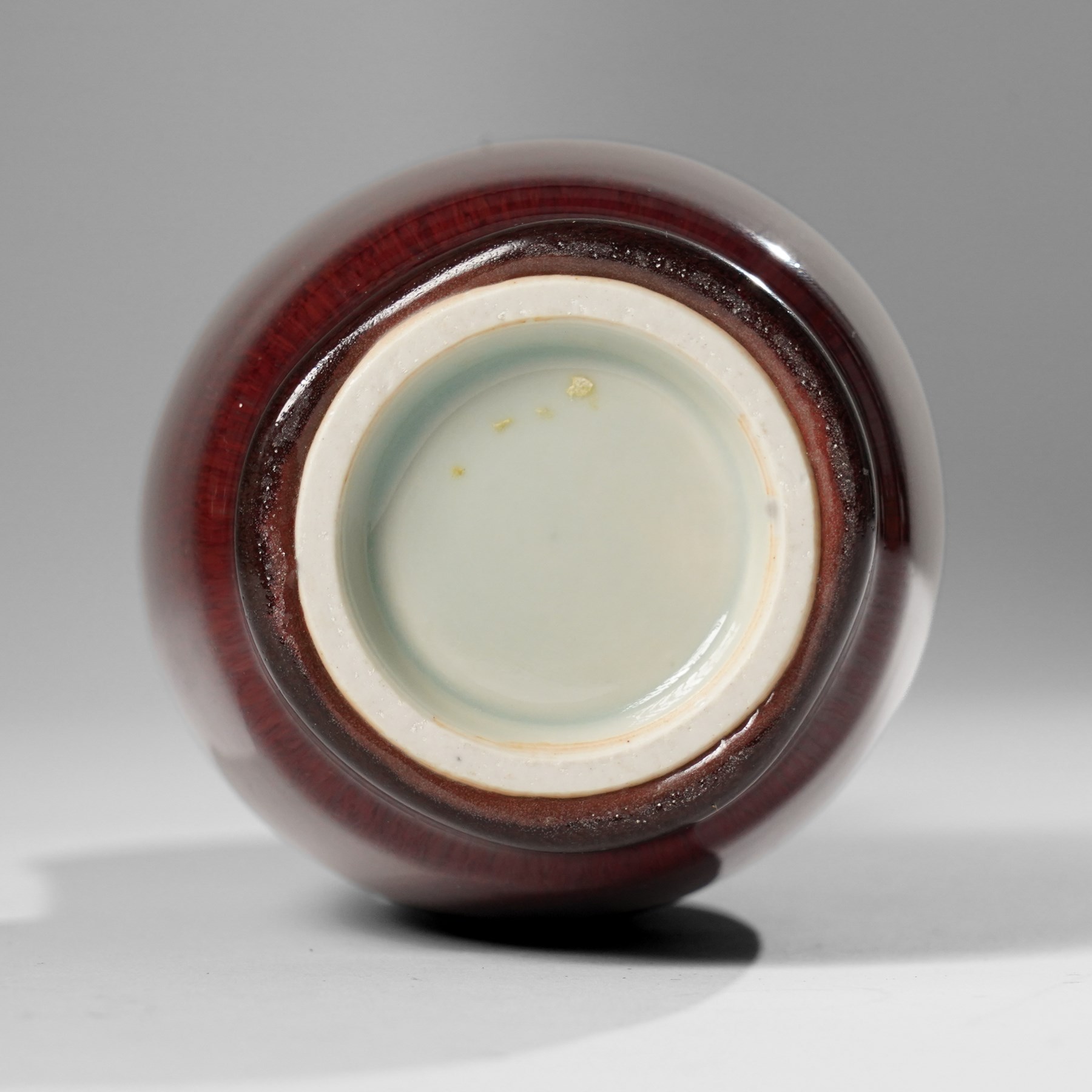 Chinese sang de boeuf bottle vase, H21cm