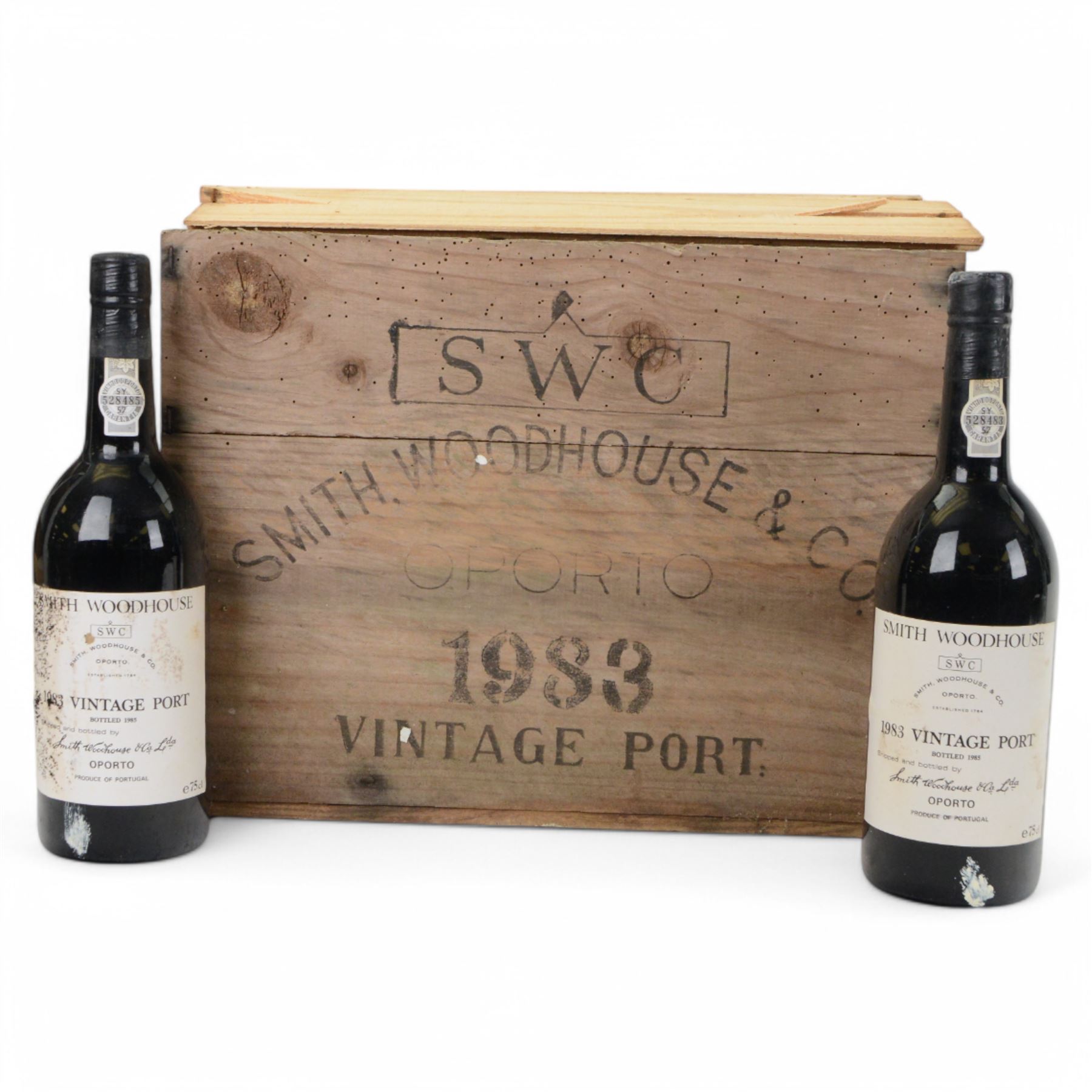 Smith Woodhouse & Co 1983 vintage port, 75cl unknown proof, twelve bottles, cased