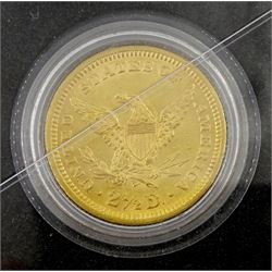 United States of America 1878 Liberty head gold two and a half dollar coin