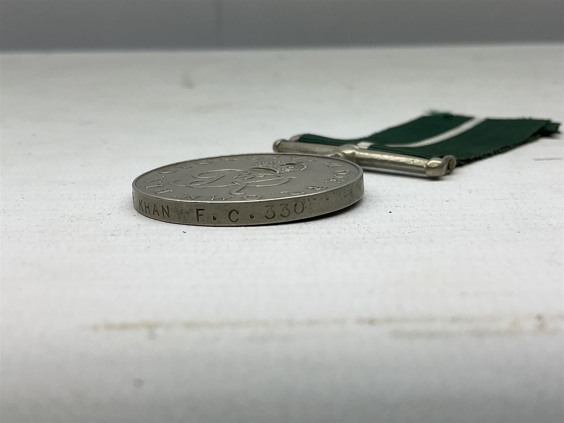 QEII General Service Medal awarded to 23504634 CFN. R.G. Beech REME; Pakistan Independence Medal awarded to Nadir Khan F.C.330; India Independence 50th anniversary medal; and a quantity of WW2 and later medals including Territorial Efficiency Medal awarded to 6196646 Gnr. J.G. Oatway R.A. (13)