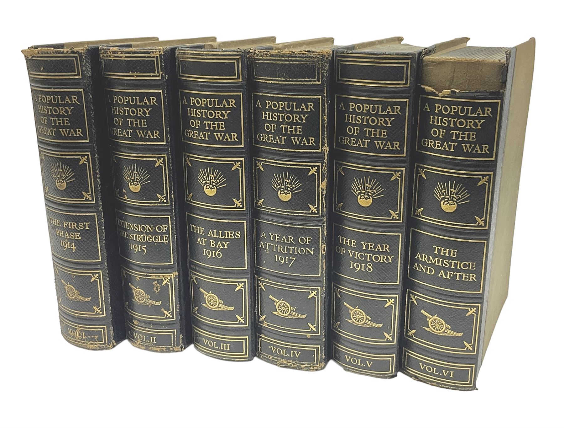 A Popular History of the Great War London The Fleetway House, Edited by Sir J. A. Hammerton Includes 1000 maps and illustrations six volumes 