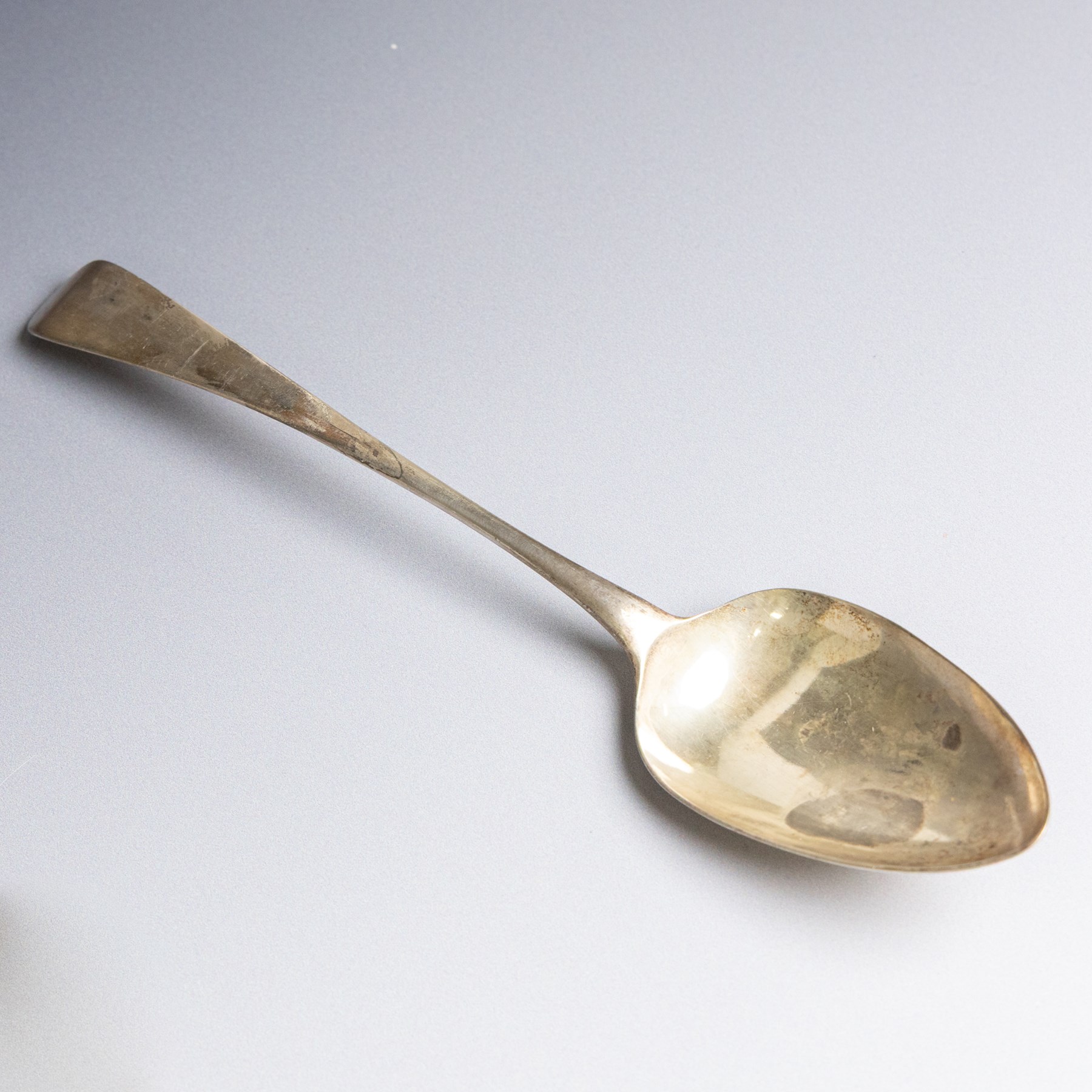 Collection of silver flatware, comprising set of six Georgian teaspoons, three Victorian Exeter silver dessert forks, Georgian Old English pattern table spoon, etc all hallmarked