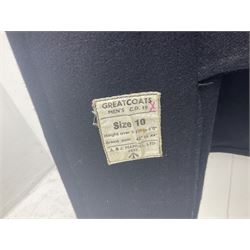 1950s British Red Cross North Yorkshire dress uniform comprising tunic, trousers, greatcoat and visor cap; bears manuscript label '1956 Ware'