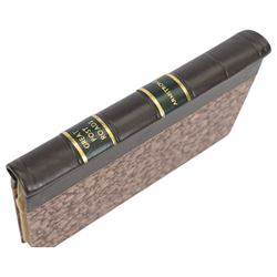 Armstrong, Mostyn John: An Actual Survey of the Great Post-Roads Between London and Edinburgh, pub. 1776, with later leather binding and marbelled covers