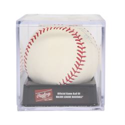 Signed Sandy Koufax Rawlings baseball, contained within an acrylic display box, with certificate of authenticity