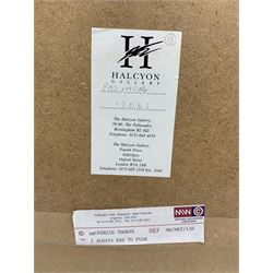 Mackenzie Thorpe (British 1956-): 'I Always Had to Push', pastel on card signed 42cm x 70cm
Provenance: purchased from Halycon gallery Birmingham
Notes: one of Thorpe's earlier pastel originals