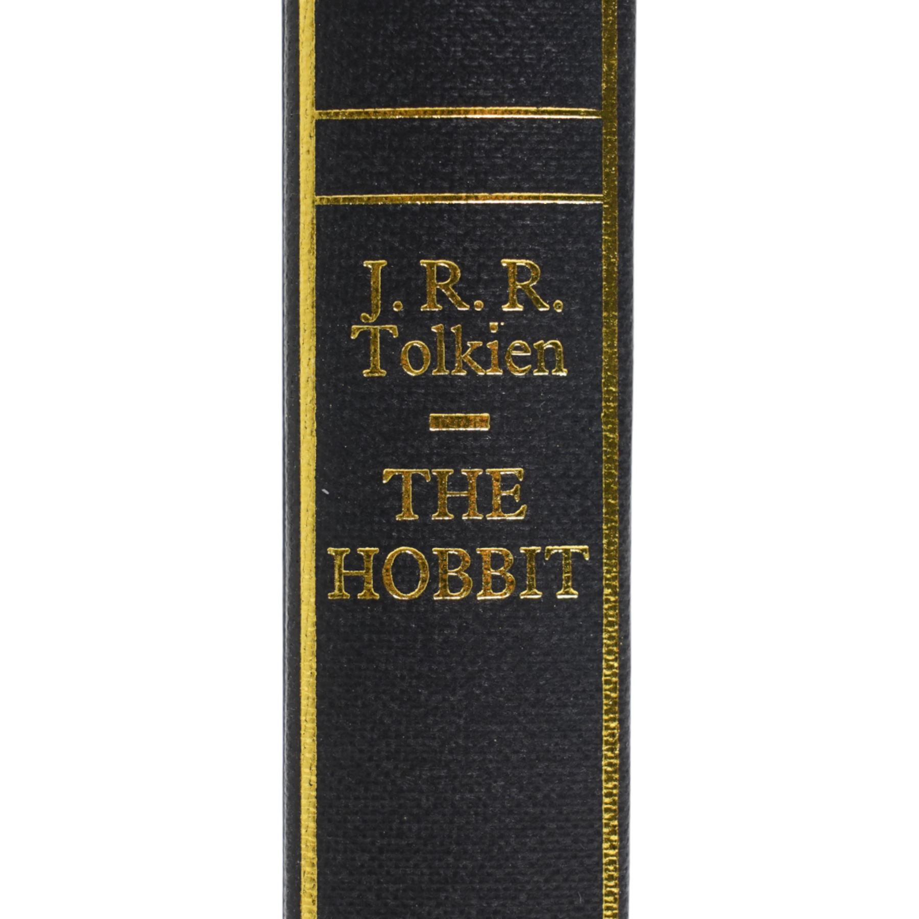 Tolkien, J.R.R. - The Hobbit or There and Back Again, De Luxe edition, George Allen and Unwin Ltd 1976, publishers black cloth with gilt dragon in presentation box with paper label