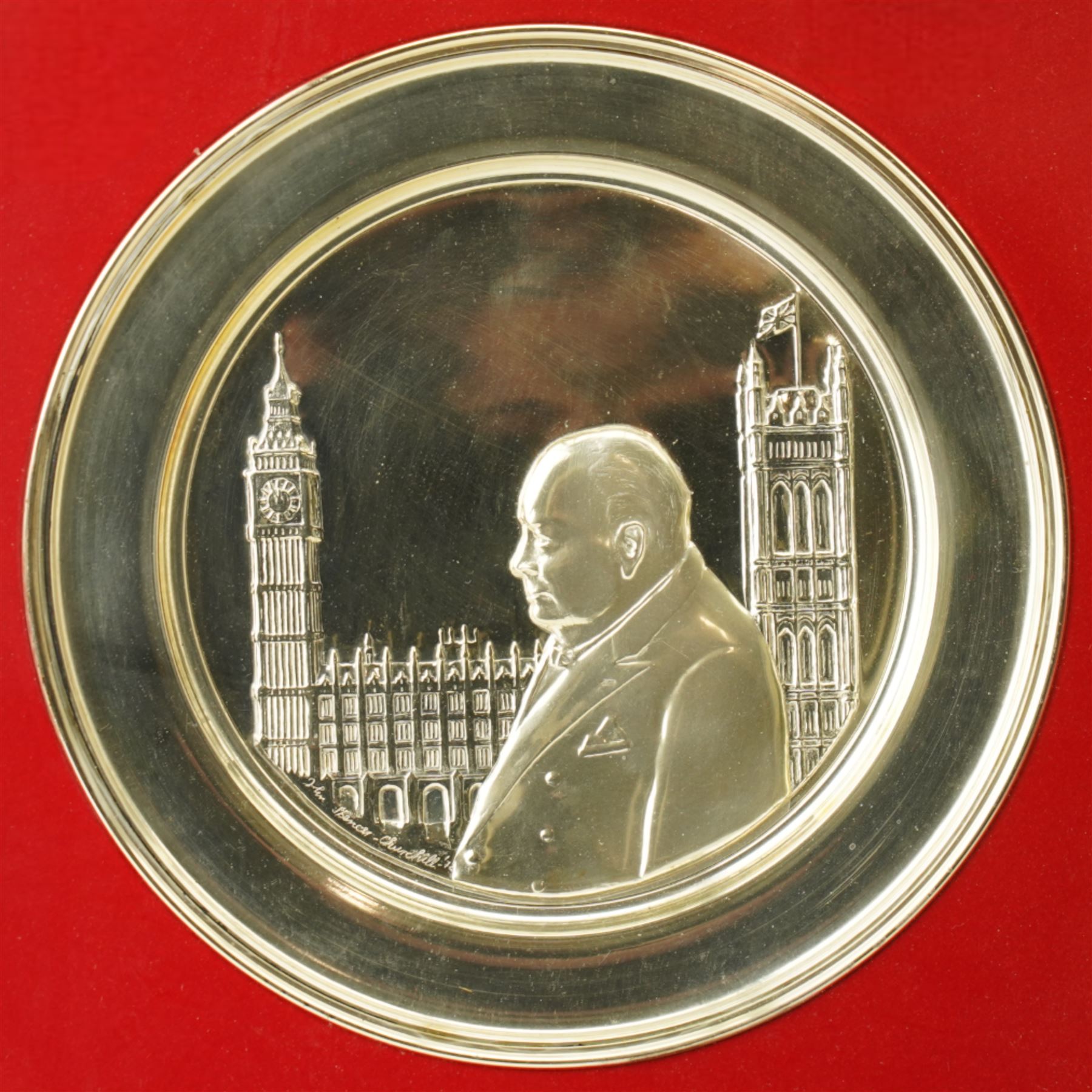 The Churchillian Heritage -Limited edition silver plate 'The Hour of ...