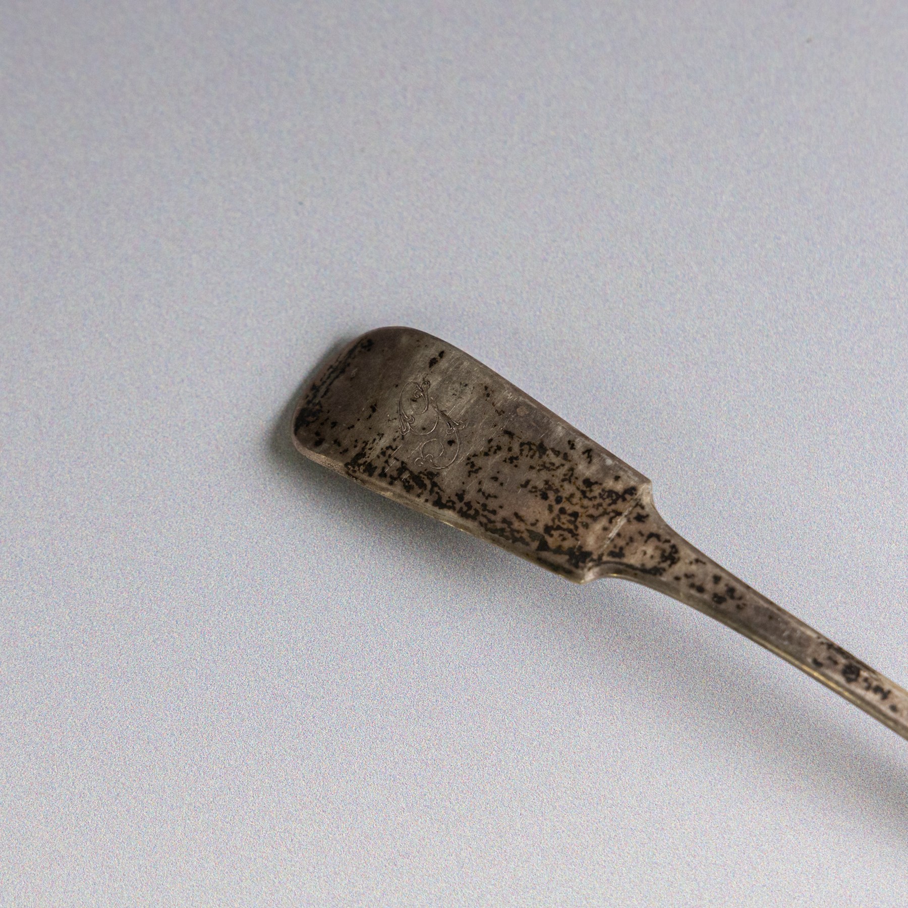 Six 19th century silver sauce ladles, comprising George III pair with engraved monogram to terminal, hallmarked Richard Crossley & George Smith IV, London 1807, pair of Scottish silver Fiddle pattern examples with engraved initials, hallmarked Marshall & Sons, Edinburgh 1836 and two other, both hallmarked