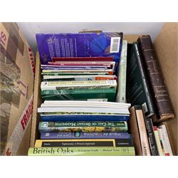 Collection of books relating to Natural History, Geology and Archaeology, in include Carnivores plants, The Mistaken extinction, Mushroom Miscellany, Dinosaur tracks etc, in three boxes  