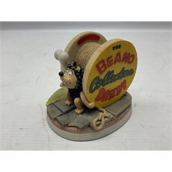 Thirteen Robert Harrop figures from the Beano Dandy collection, comprising Yo-Yo Collectors Piece 1996, Desperate Dan BD03, Cuthbert Cringeworthy BD08, Teach BD06, 'Erbert BD14, Toots BD12, Winston BD17, Fatty BD07, Dennis The Menace BD01, Dennis the Menace Fishing BD806, Sydney BD13, Wilfrid BD15 and Plug BD11