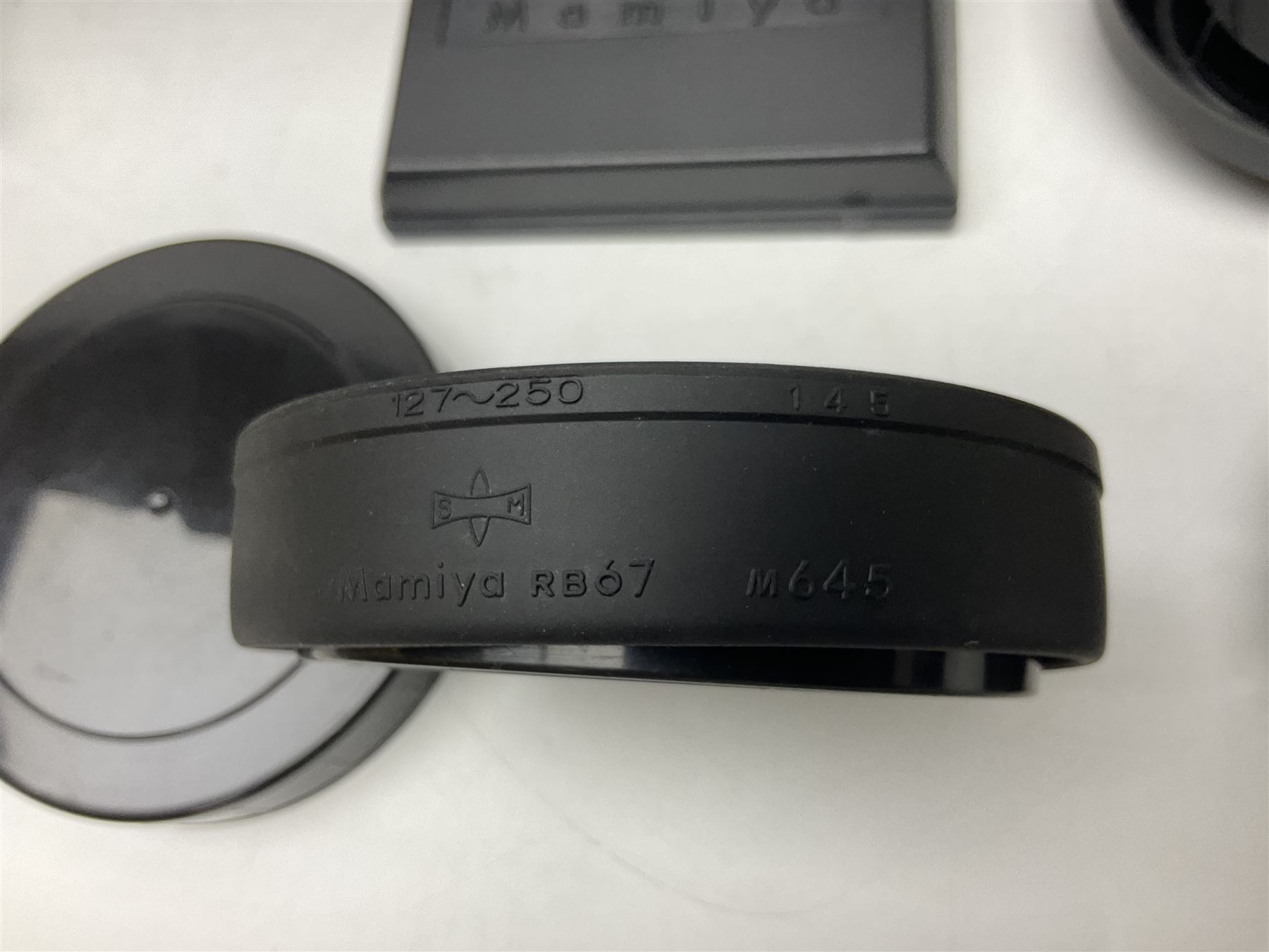 Mamiya RB67 Pro-S camera body, serial no. C559634, with 'Mamiya - Sekor C 1:3.8 f=90mm' lens, serial no. 75999, Mamiya RB 6x8 Pro-S 120 Roll Film Holder and Mamiya Polaroid back holder, with carry case and original boxes 