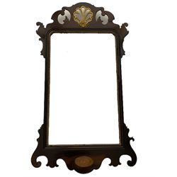 Early 20th century Chippendale style mahogany wall mirror