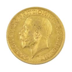 King George V 1915 gold full sovereign c