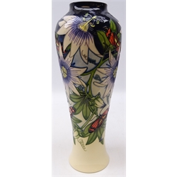  Large Moorcroft limited edition 'Star of Mikan' pattern vase designed by Sian Leeper 147/ 200 dated 2003, H37.5cm  