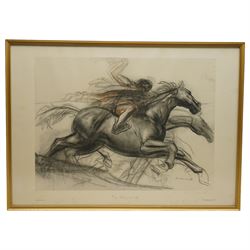 Pietro Annigoni OMRI (Italian 1910-1988): Nude and Portrait Studies, set of eight sanguine and monochrome prints, two numbered editions each signed in pencil or pen max 66cm x 50cm (8)