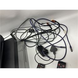 Panasonic NV-HV61 Super Drive Hi-Fi Stereo VCR VHS player, together with Panasonic DMR-ES10EB-S DVD RAM disc recorder