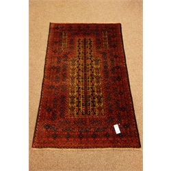  Persian Baluchi prayer rug, 136cm x 84cm  