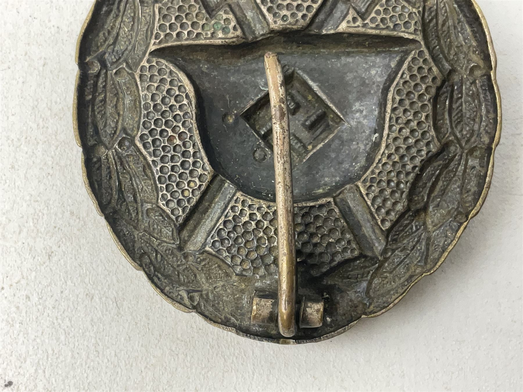 WW2 German General Assault badge and a Wound badge (2)