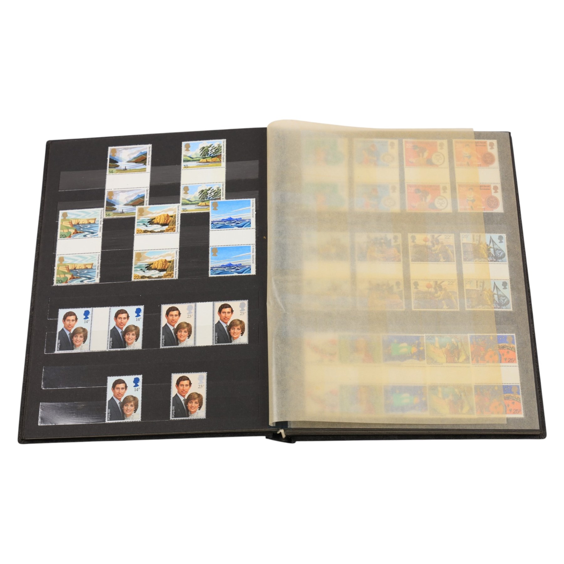 Mostly Great British stamps, including a small quantity of mint decimal, etc, in one box
