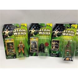 Star Wars - Power of the Jedi - seventeen carded figures comprising five from Collection 1 and twelve from Collection 2; together with three others of Princess Leia; all in unopened blister packs (20)
