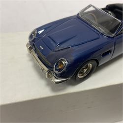 Illustra Models - 1:43 scale die-cast Aston Martin DB5 1066 Country Convertable, finished in metallic blue 