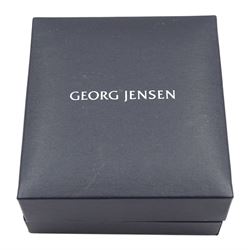 Silver double dolphin pendant necklace designed by Arno Malinowski for Georg Jensen, No. 94