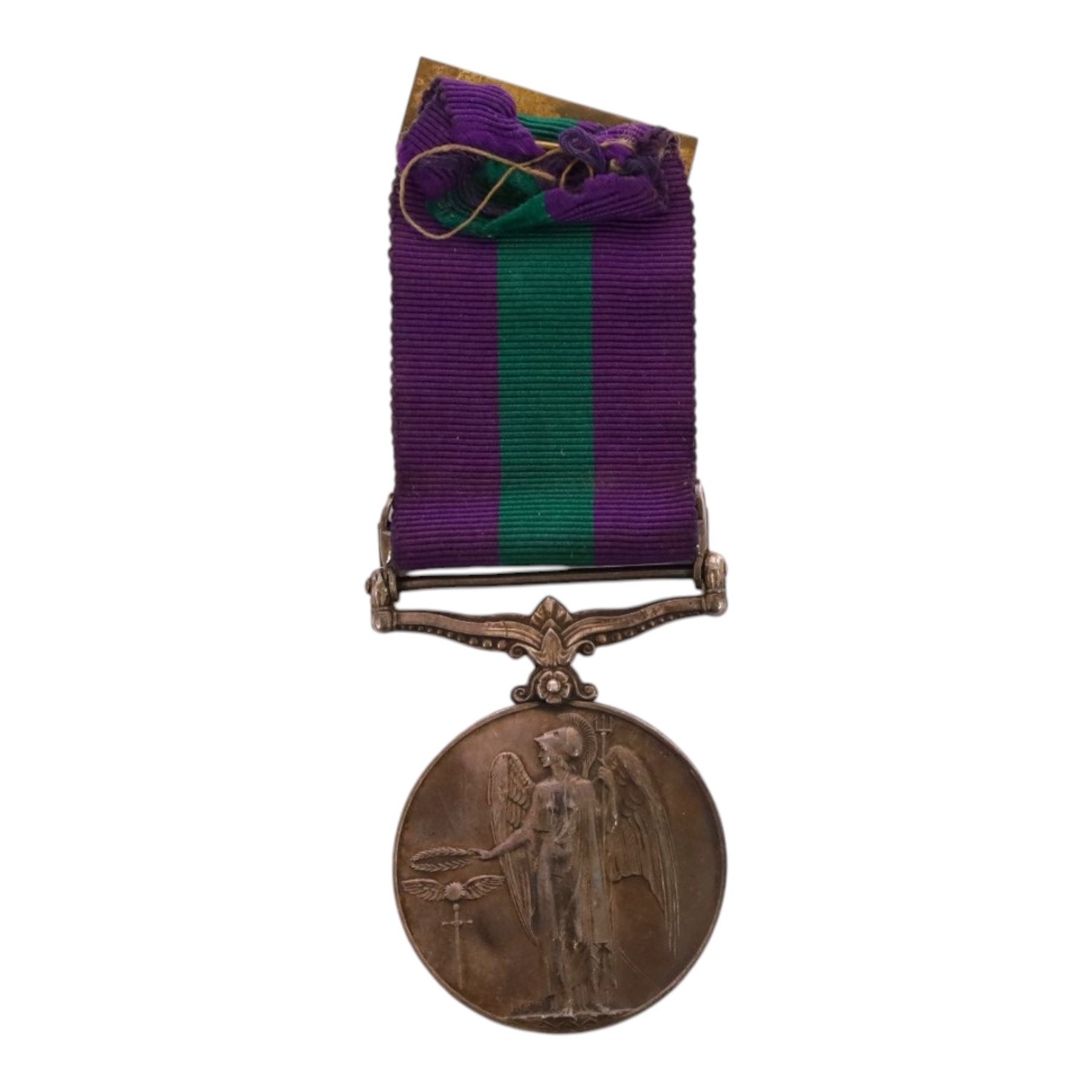 George VI General Service medal with Malaya clasp, awarded t0 4040910 L.A.C. M.N. Swinburne R.A.F 