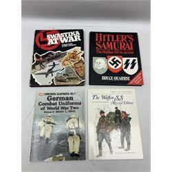Twenty-six books of WW2 German interest with particular emphasis on the 'SS', including Charles Sydnor: Soldiers of Destruction; G.S. Graber: History of the 'SS'; Bruce Quarrie: Hitler's Samurai; David Cesarini: Eichmann - His Life and Crimes; collector's reference books etc (26)