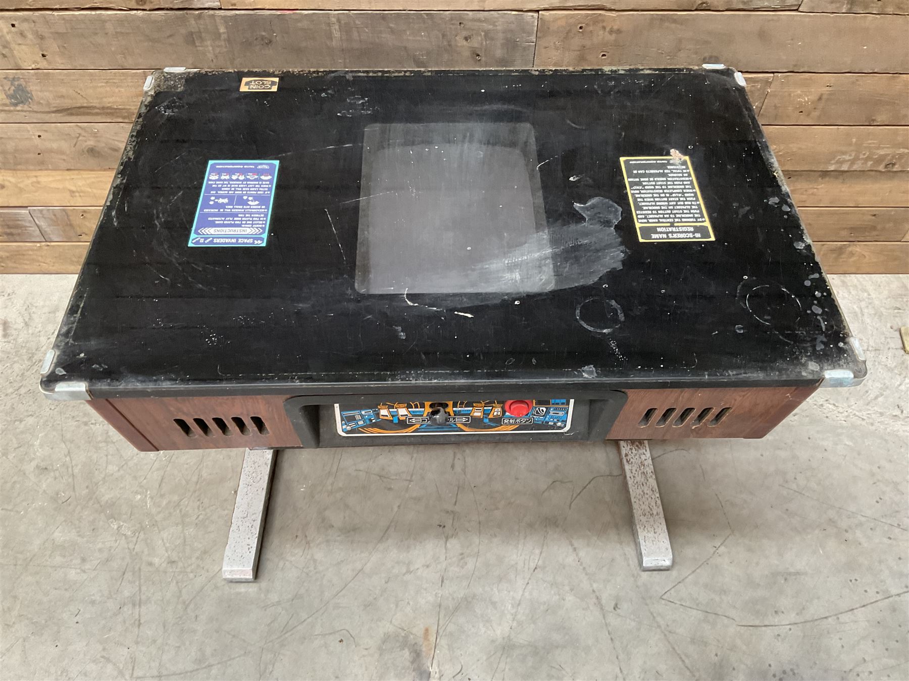 Taito Space Invaders arcade game table