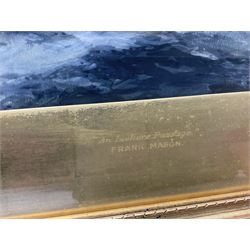 Frank Henry Mason (Staithes Group 1875-1965): 'An Inshore Passage', watercolour and gouache signed 24cm x 34cm 
Provenance: private collection; Tennants Auctioneers 23rd November 2006, sold together with a copy of the sale catalogue