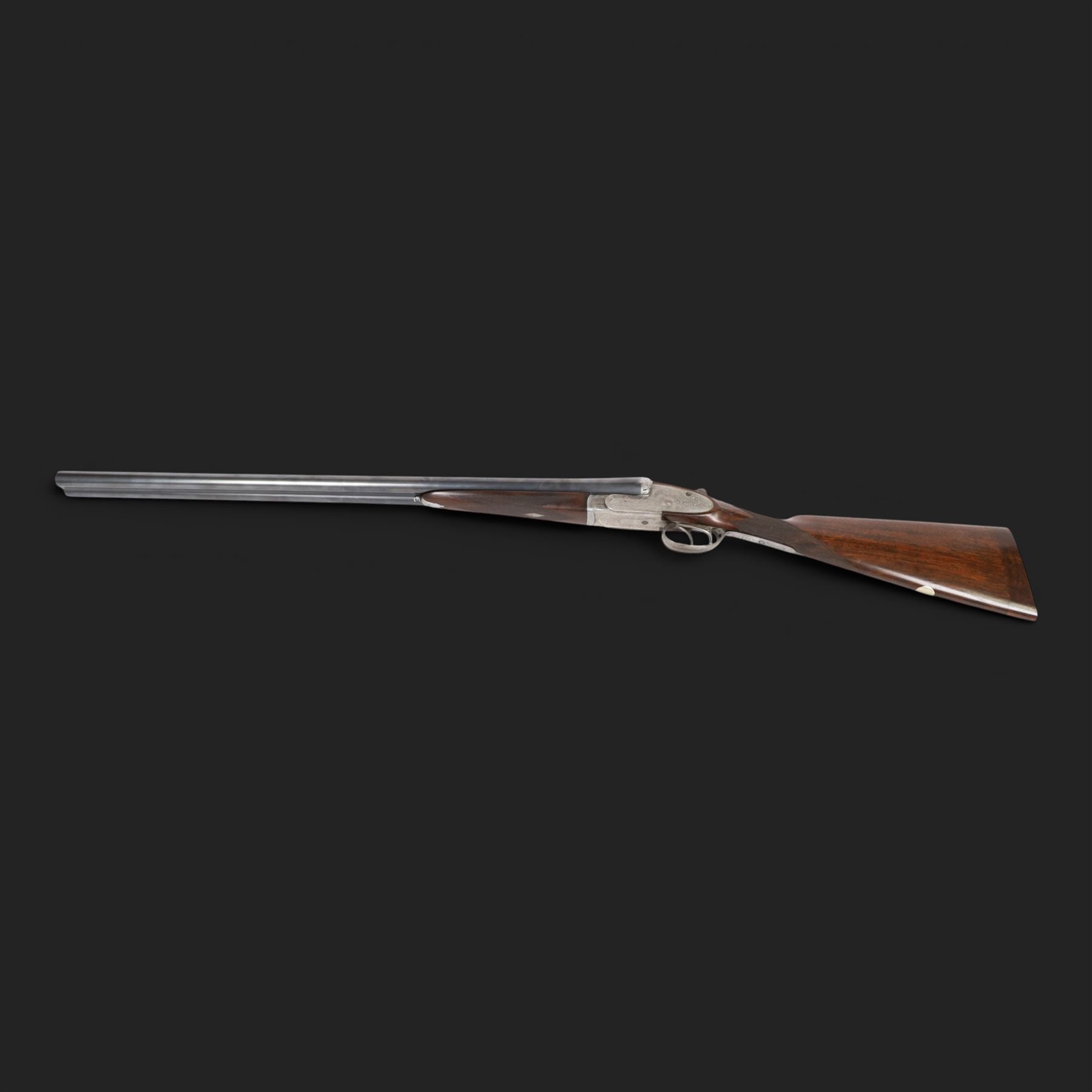 AYA 12 bore double trigger sidelock ejector, side by side double barrel shotgun with 71cm (28
