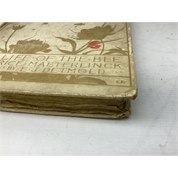 Maurice Maeterlinck: 'The Life of the Bee', illustrated E.J. Detmold, 13 mounted coloured plates, pub. Geo. Allen & Co. Ltd. London, 1911,