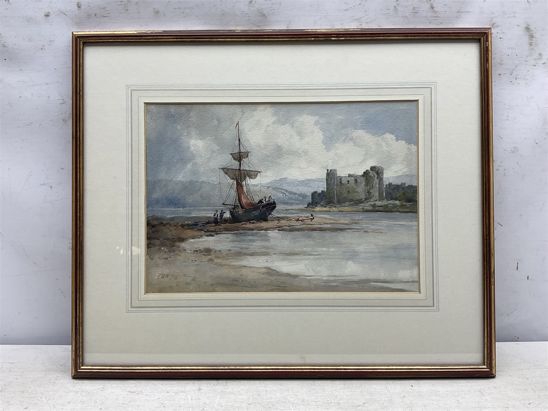 George Arthur Fripp (British 1813-1896): 'Llanharen Castle - South Wales', watercolour signed with initials, titled verso 24cm x 35cm 