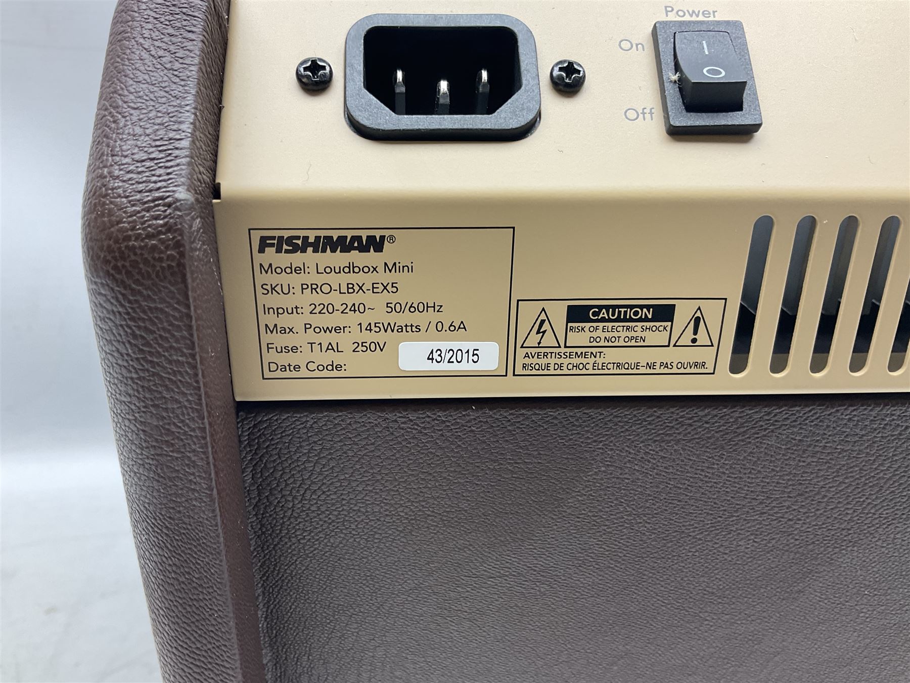 Fishman LoudBox Mini guitar amplifier, date code 43/2015 L34cm; boxed with instructions