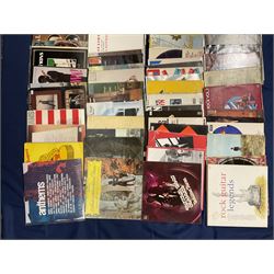 Quantity of vinyl records including Country music compilations, Peppermint Harris 'Houston Can't Be Heaven', Axe Attack 'Vol II', various other compilation albums and other music, approximately 100, in one box