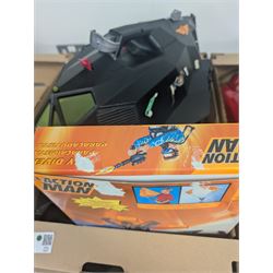 Large collection of Action Man figures, villains, vehicles and accessories, including Jet Ski, Sunny Smile tanks., Army lorry. parachute, guns, boat etc