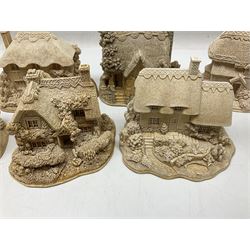 Twenty-three Lilliput Lane models from the Paint Your Own collection, to include Catmint Cottage, Sugar and Spice, Gypsy Cottage, Ruby Cottage and Little Birch, some boxed