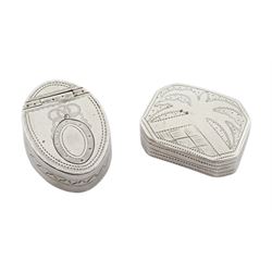 George III silver vinaigrette by Cocks &