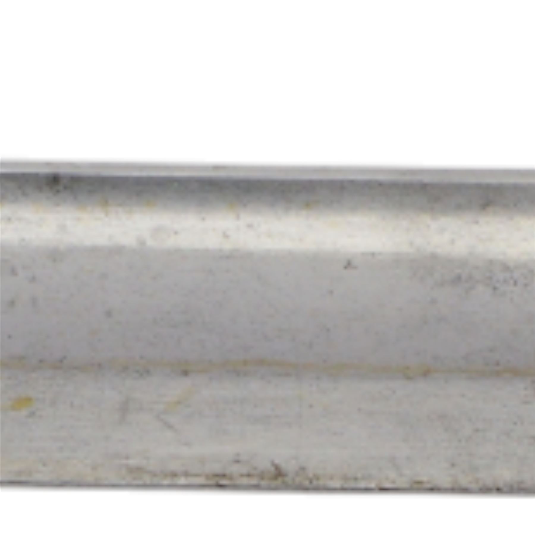 British 17th Lancers, Duke of Cambridge Own, 1899 cavalry sword, with L83cm single-edged slightly curved blade, top of blade etched '30E', broad sheet steel bowl hilt with chequered black leather grip scales, the steel two ring scabbard engraved 2/09 O.T.C , overall L104cm