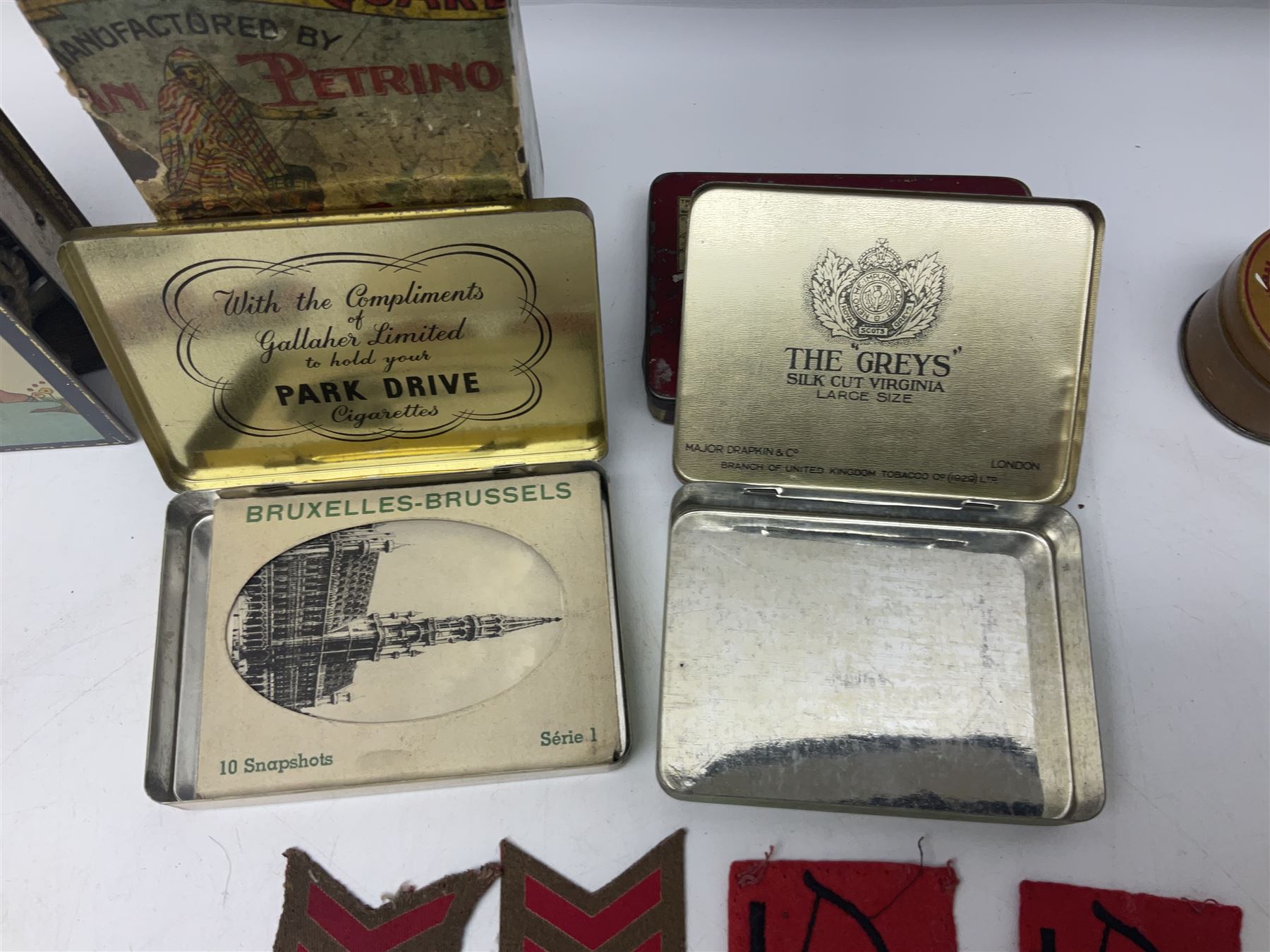 Small quantity of militaria and other items, including Montgomery printed signature, badges, paper ephemera, coins, silver Albertina chain, hat pins, etc