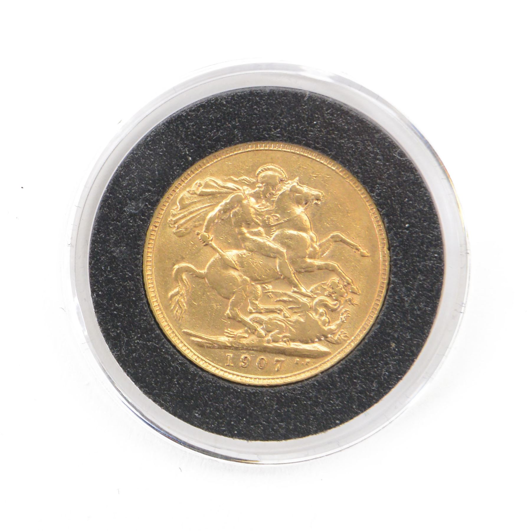 King Edward VII 1907 gold full sovereign coin