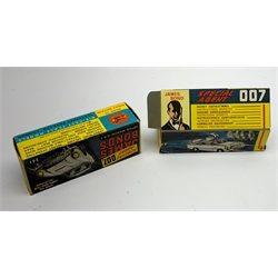 Corgi - James Bond Aston Martin D.B.5 No.261, boxed with inner pictorial stand and one bandit figure
