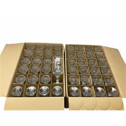 Set of 48 Birra Moretti pint glasses in original box. 