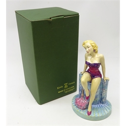  Kevin Francis figure of Marilyn Monroe from the Twentieth Century Icons Series in purple basque modelled by Andy Moss, ltd. ed. 176/2000 produced by Peggy David ceramics, in original box with certificate   